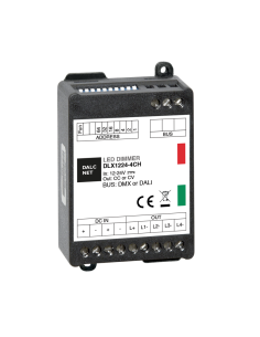 Variateur DALCNET DLX1224-4CC350-DMX à bouton-poussoir CC 12-24 V VIN 4 canaux 350 mA DMX